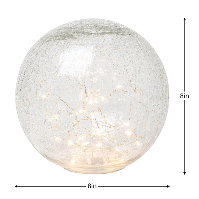Lampe globe en verre Kingsbridge, H 8 po x l 8 po x P 8 po