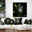 Vitrail multicolore vert - coussin imprimé floral-30719884-30719888