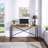Steephill Solid Wood Steel Writing Desk