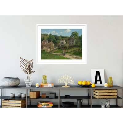 «The Hermitage at Pontoise» par Camille Pissarro, impression giclée sur cadre