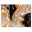 Orange et vagues de marbre noir III - peinture sur toile-67231760-67231766