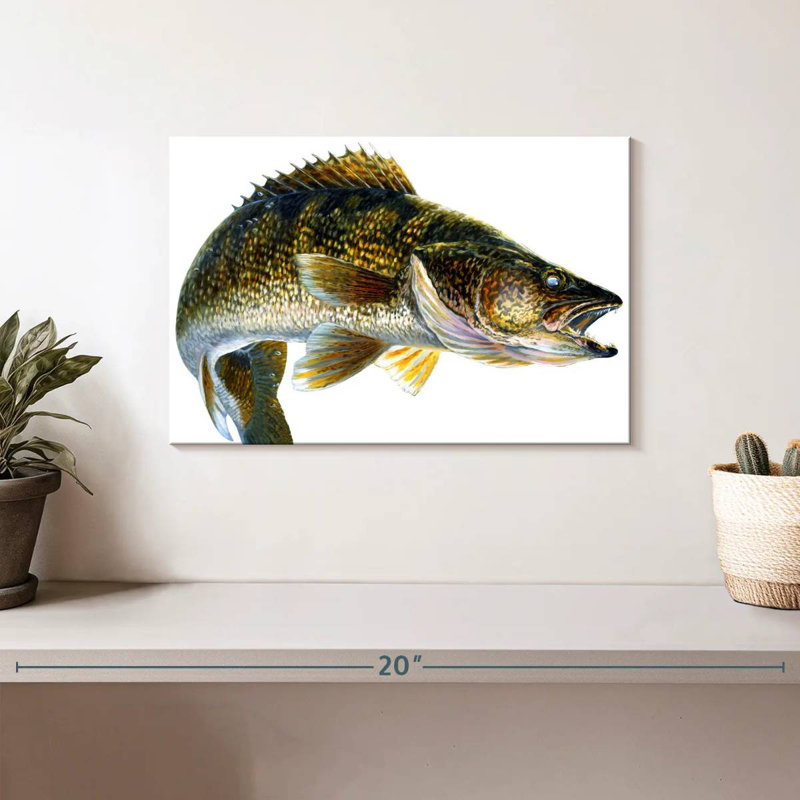 Break Line Walleye, 8" H x 12" W