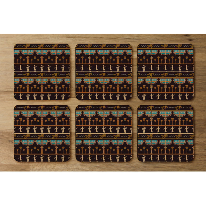 Square 6 Piece Coaster Set