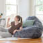 Big Joe Large Teardrop Foam Filled Bean Bag Chair with Soft Removable Cover-73852147