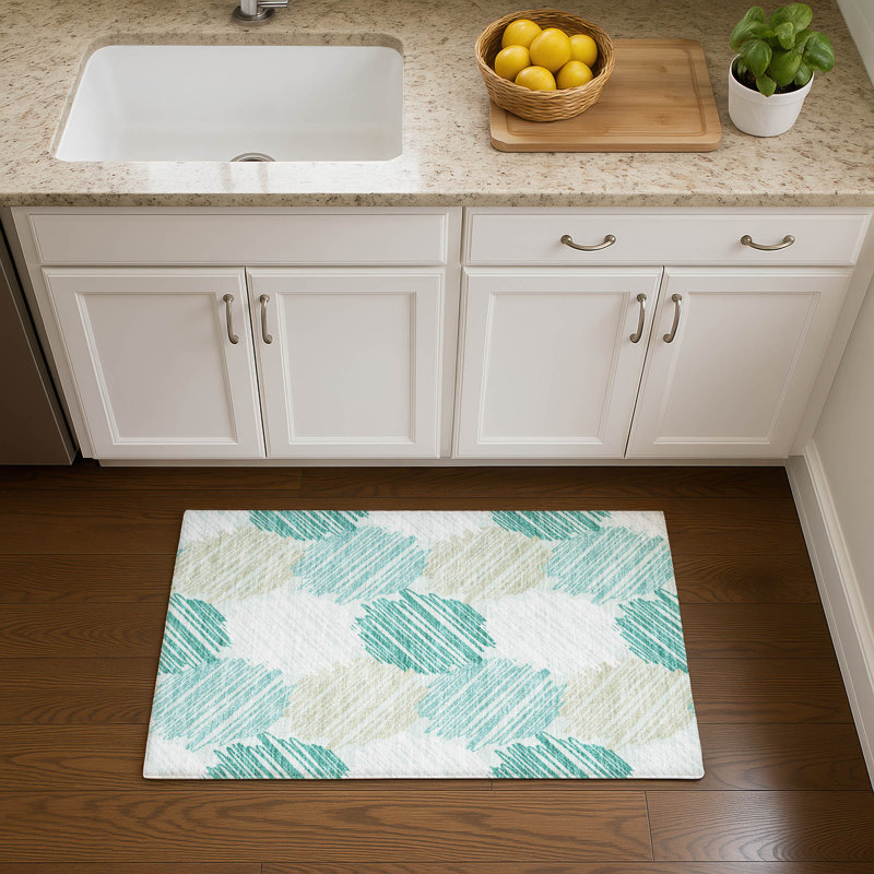 Premium Machine Washable Lonon AMF1942 Geometric Rug, Rectangle 1'8" x 2'6"
