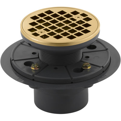 Round Design 3" Grid Shower Drain
