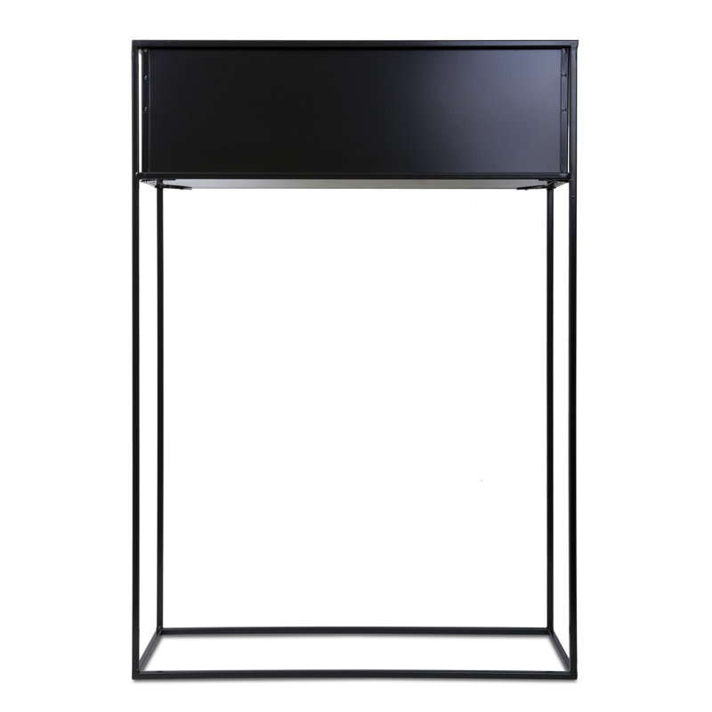 Woulk Metal Plant Stand, Black, 90cm H x 64cm W x 24cm D