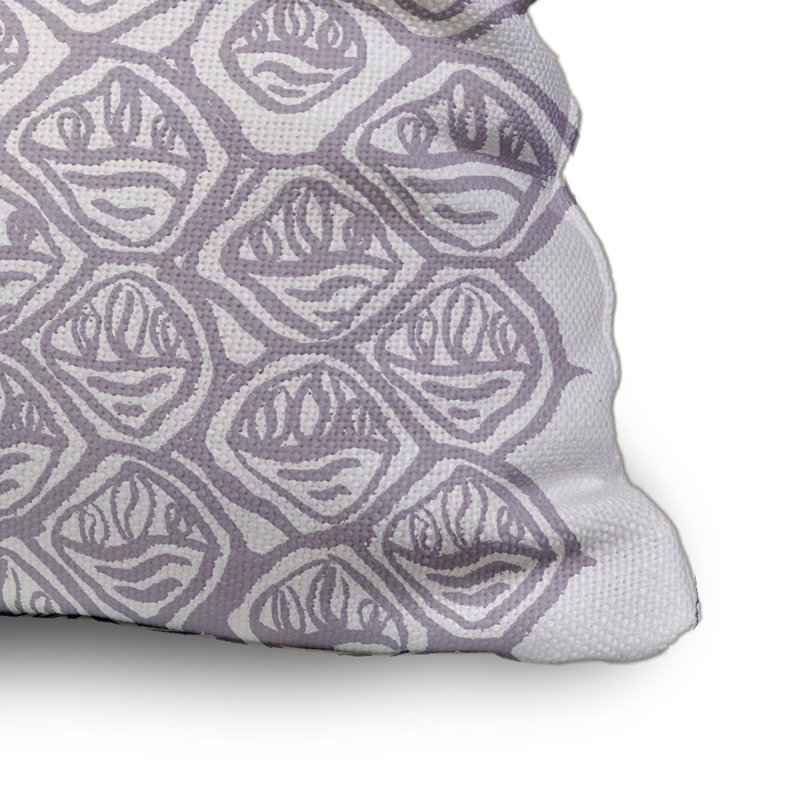 Housse et insert rectangulaires en coton, Lavande, 18" x 18"