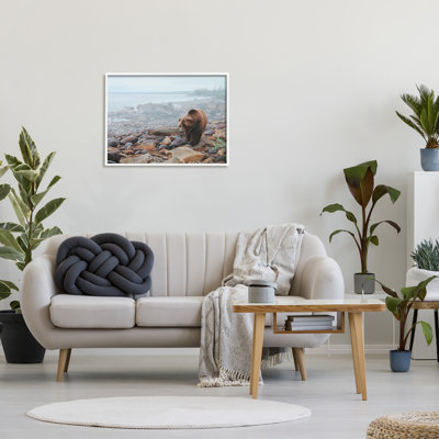 Conception d'art sur toile Stupell Industries Bear on Rocky Shore par Clinton Jammer