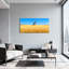 Scénario et paysages urbains, champ de blé doré, moulin à vent, paysage sur toile-1097226857