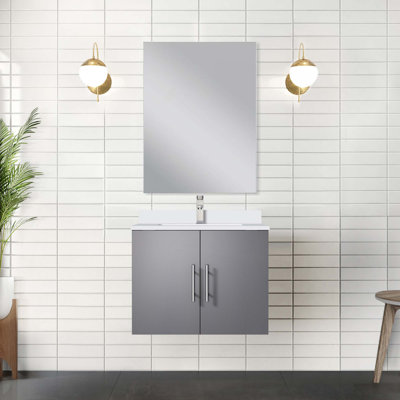 Bath Vanity with Faucet Set and LED Mirror