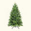 Arbre de Noël avec 1599 pointes en PE + PVC - Arbre de Noël plein corps avec branches articulées, assemblage facile, support en métal stable, décoration de Noël vert classique-1571766924