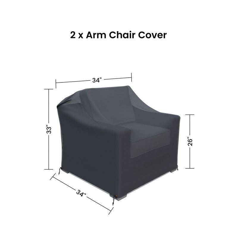 Housses de chaise d'extérieur Dayse entièrement assemblées
