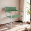 Fauteuil d'appoint en cuir Momei Saddle-257864967