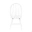 Ensemble de 2 chaises d'appoint blanches au fini blanc, style maison de campagne