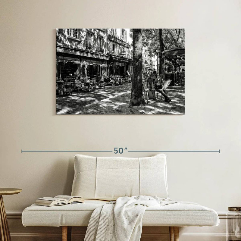 Sireci Black Montmartre - Place Du Tertre, 26" H x 39" W