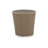 Ineshia 22 Inch Outdoor End Table, Round Shape, Handwoven Resin Wicker, Beige Brown