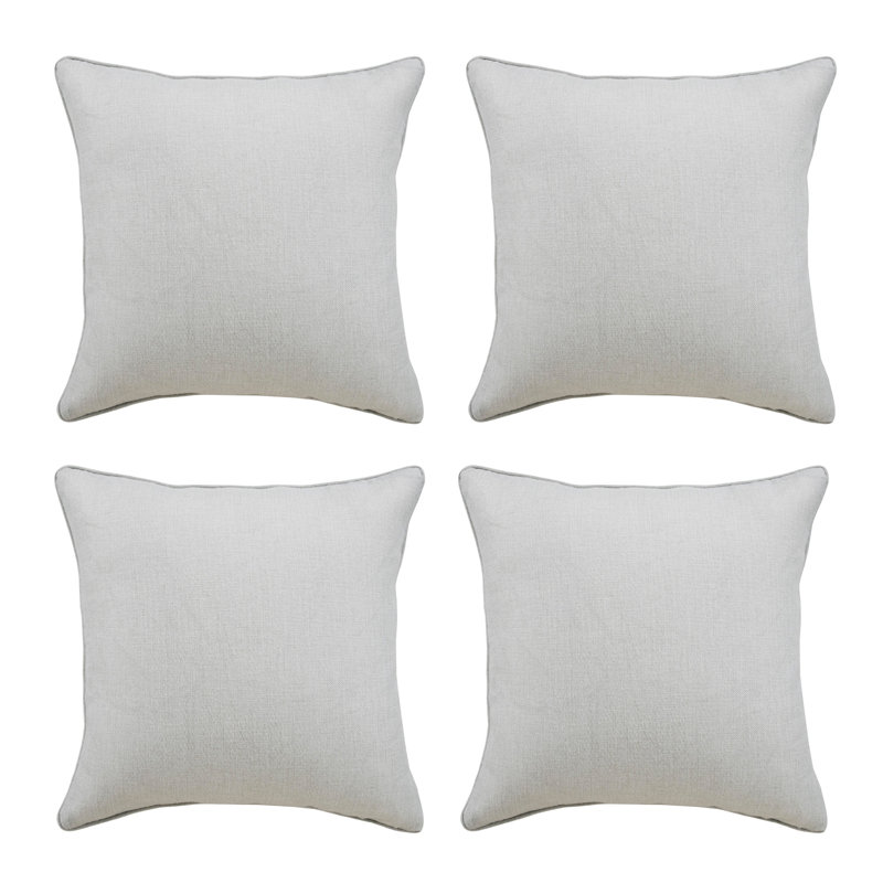 Efren Square Cushion, White