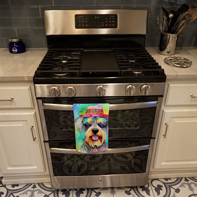 Serviette de cuisine Schnauzer Hippie Dawg