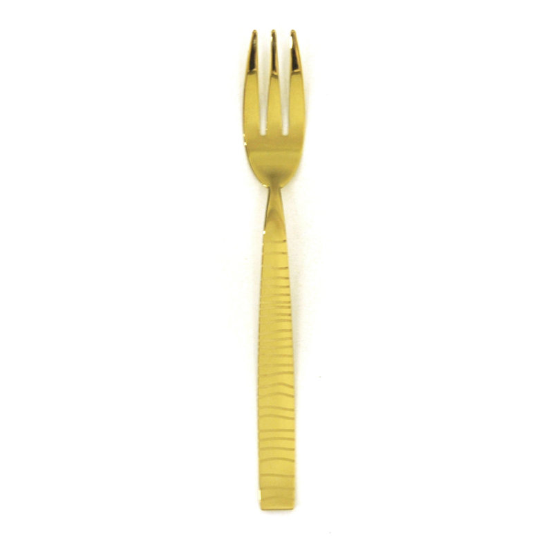Tigre Cake Fork - 48 Pieces, Oro