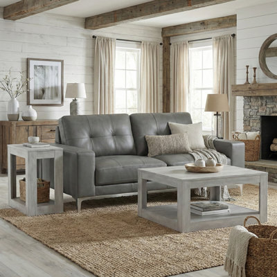 Webster Genuine Leather 3-Piece Living Room Set