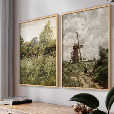 " Vintage Landscape XXXVIII " 2 - Pieces