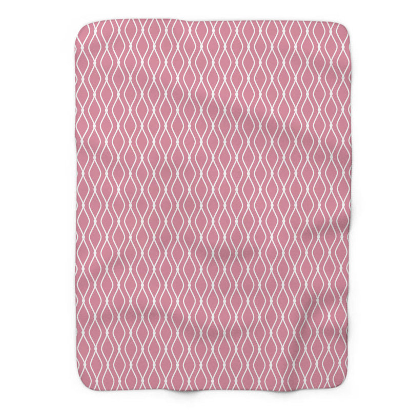 Structure mauve - couverture en sherpa de qualité supérieure 1 pièce, Grand lit