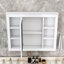 Armoire de toilette murale avec rangement dissimulé Zackaria-1350406267