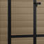 6x4.4 Ft Resin Storage Shed With Fence-style And Side Windows-115443753