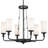 Vetivene 6 - Light Steel Dimmable Chandelier-70048081