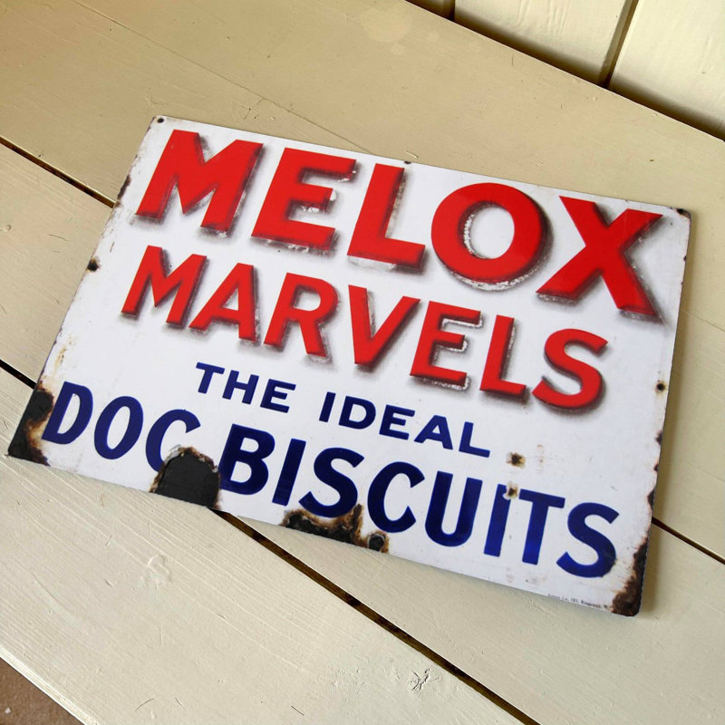 Melox Marvels Ideal Dog The Food Metal Sign