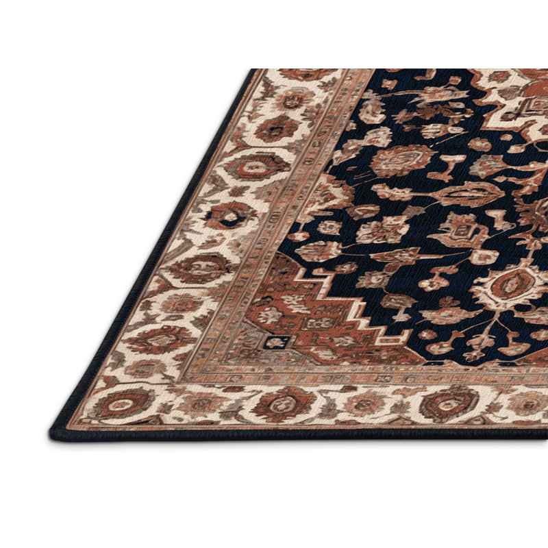 Tapis brun lavable à la machine, Rectangulaire 8 pi x 12 pi