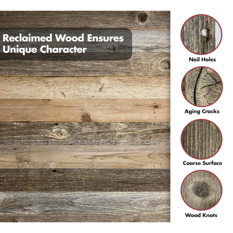 Planches de bois - cloison facile à poser