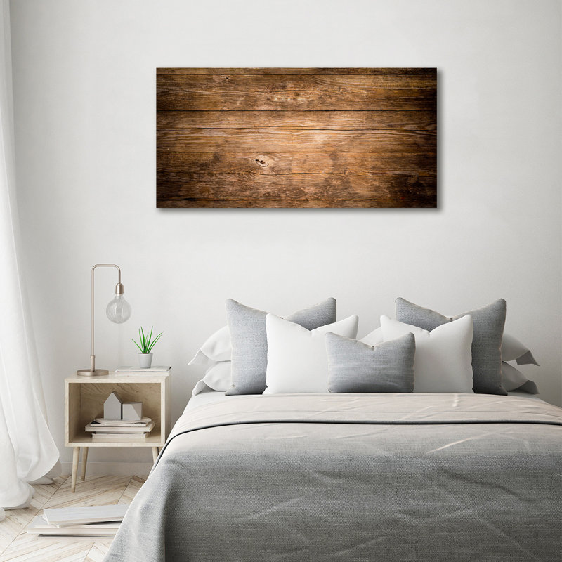 Wooden Background - Wrapped Canvas Print