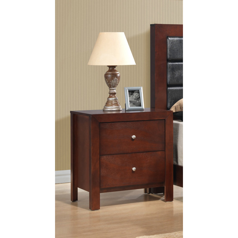 Burlington 2 Drawer Nightstand, Cherry
