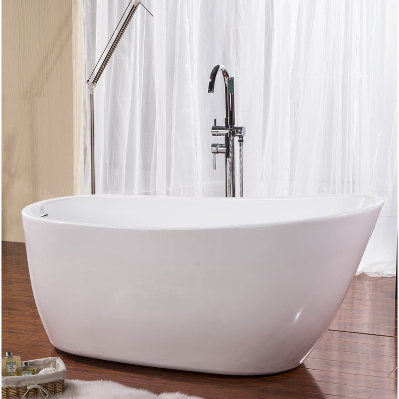 Baignoire de trempage autoportante 68 po. x 30,5 po. Zen