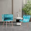 Fauteuil d'appoint en velours-1465119031