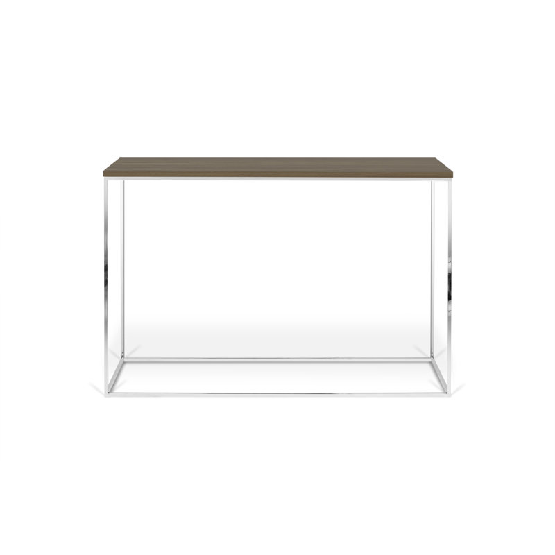 Duell 120cm Console Table, Walnut, Chrome