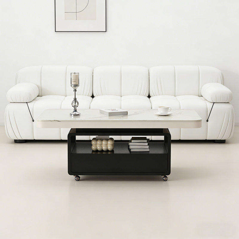Rockwell, H 16,53 po x L 51,18 po x l 27,55 po, Blanc / Gris