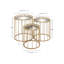 Ensemble de tables d'appoint en métal Beom