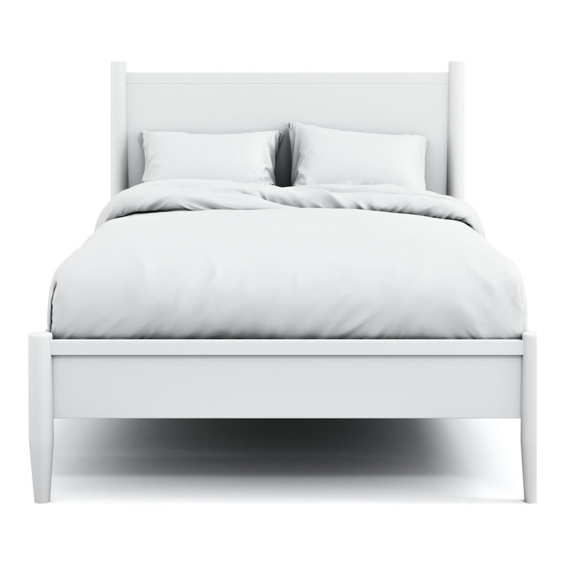 Stalter Solid Wood Platform Bed, White, California King
