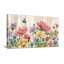 Animaux, jardin floral avec papillons sur bois-1325127928