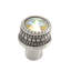 Caché medium round knob with an 16mm rivoli Swarovski Aurore Boreale Crystalin Satin