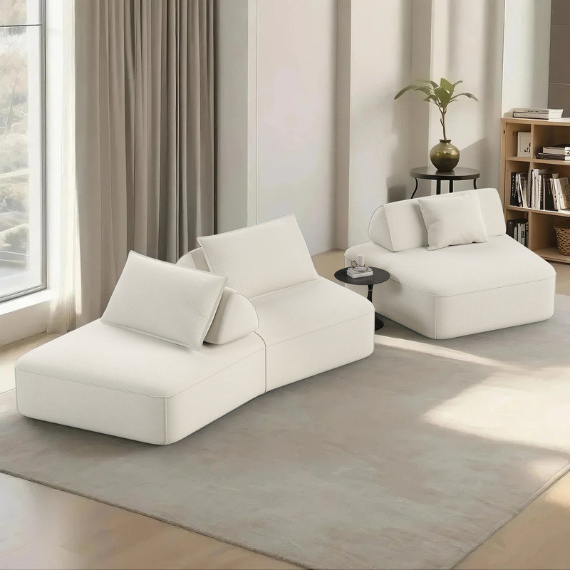 Canapé modulaire surdimensionné Modern Luxury, Chenille beige