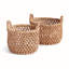 Louella Rattan Basket Set With Handles