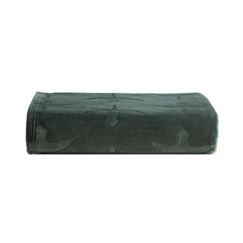 Jeté en peluche Eddie Bauer, Vert