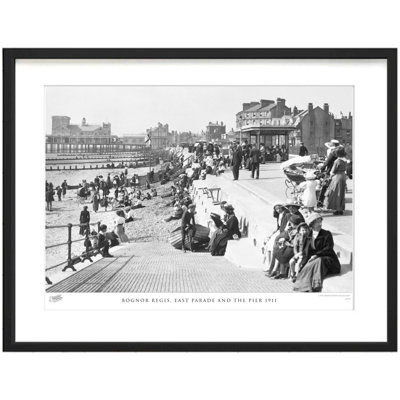 Bognor Regis, East Parade And The Pier 1911 by Francis Frith - Single Picture Frame Print