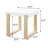 Rectangular End Table With Sled Base White High Gloss And Natural