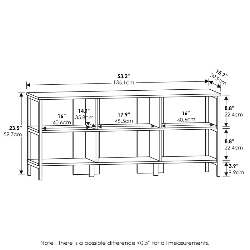 Dontaysha TV Stand for TVs up to 60", Black