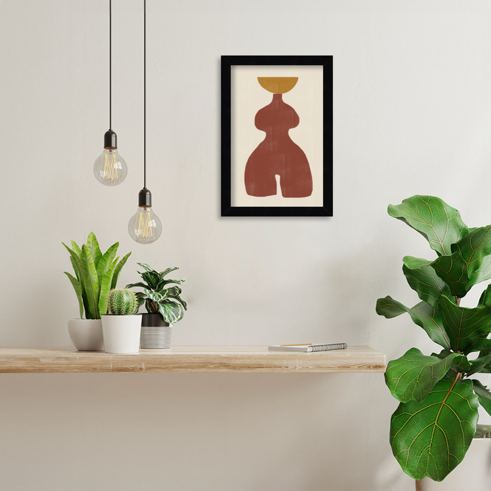 Rockingham "Vase No. 11" Print, 13" H x 9" W, Black